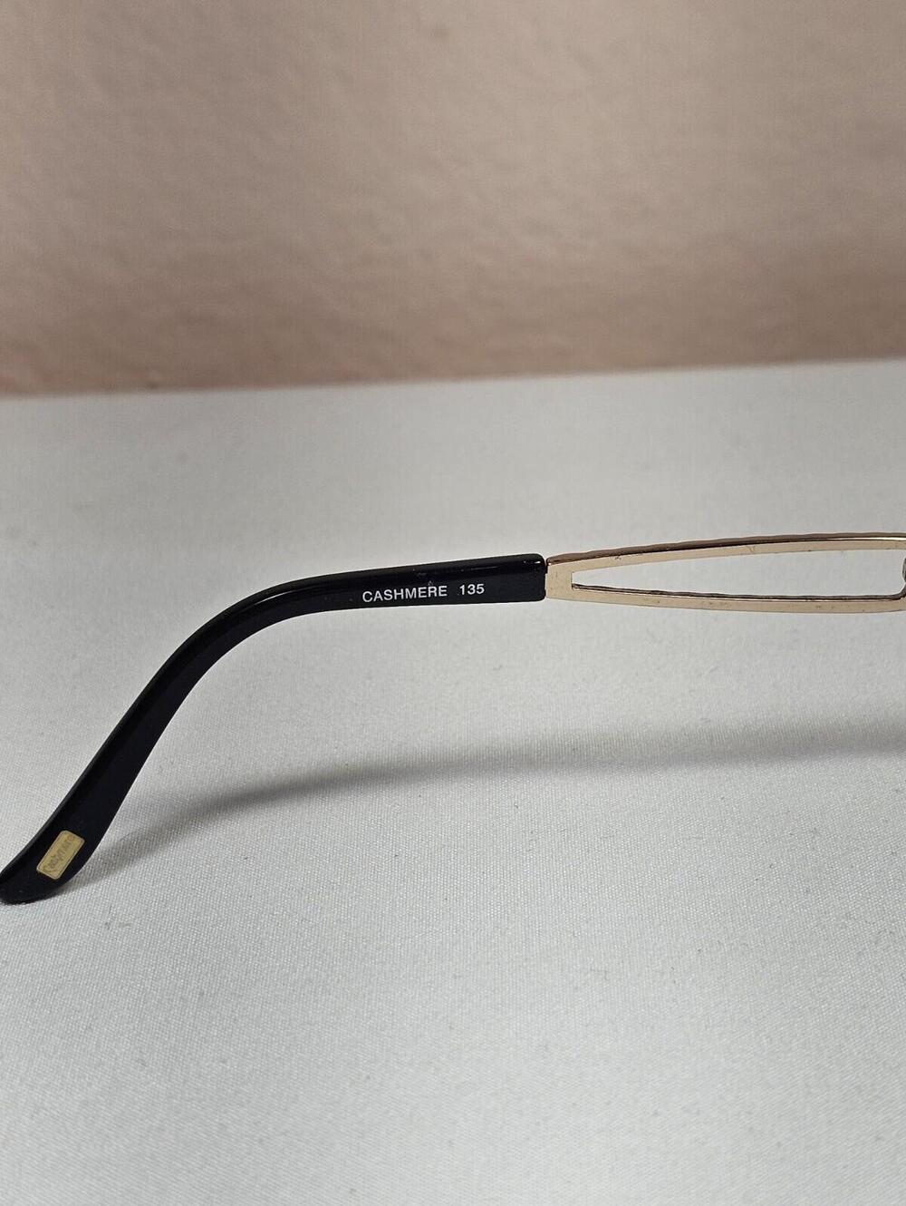 Cashmere 470 Eyeglasses 135 Gold And Black FRAMES ONLY - Picture 5 of 10